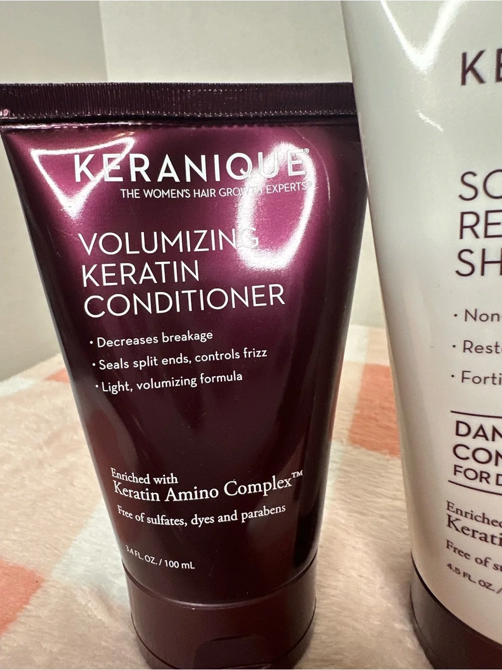 Keranique Scalp Replenishing 1 Shampoo and 2 Conditioners- White